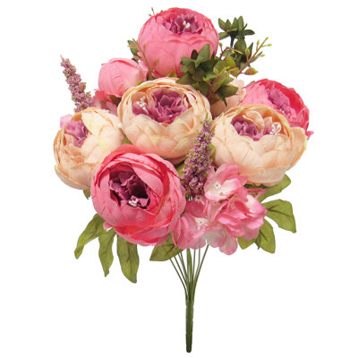 Fabric Peony Arrangement