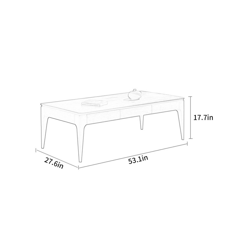 Table basse de style moderne et minimaliste