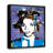 Basquiat Pop Art-Giclee on Canvas with Float Frame Horizontal