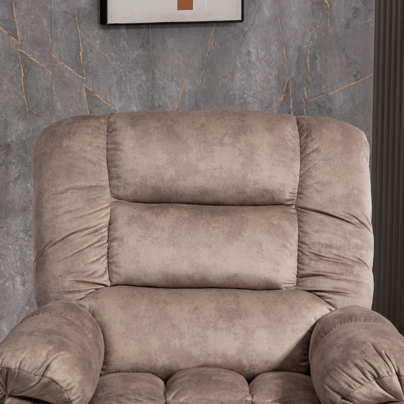 Fauteuil de massage chauffant surdimensionné Higuchi, Brun