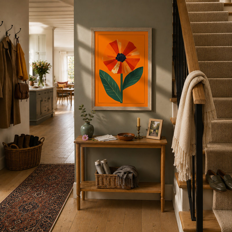 Modern Bloom Botanical - Framed Print, A1 - 84.1 x 59.4 cm, Oak