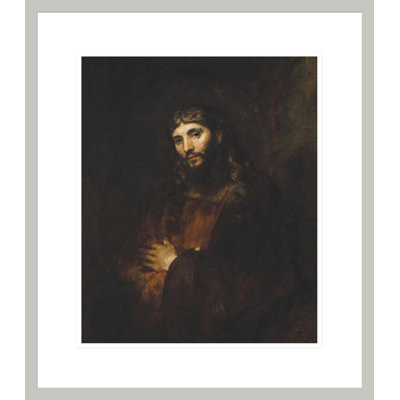 Christ with Arms Folded by Rembrandt van Rijn - Framed Giclee Print