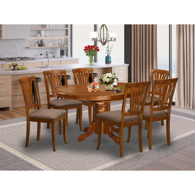 Hotham Butterfly Leaf Solid Wood Dining Set by Charlton Home