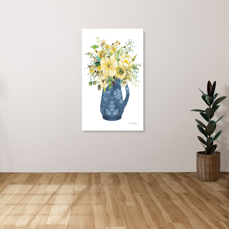 "Sunny Chinoiserie II" par Carol Robinson, reproduction sur toile, H 18 po x l 30 po x P 1 po