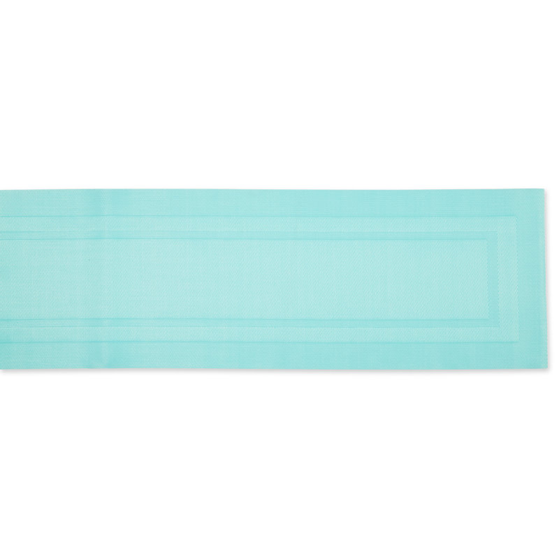 Candelaria Solid Colour Table Runner, Aqua