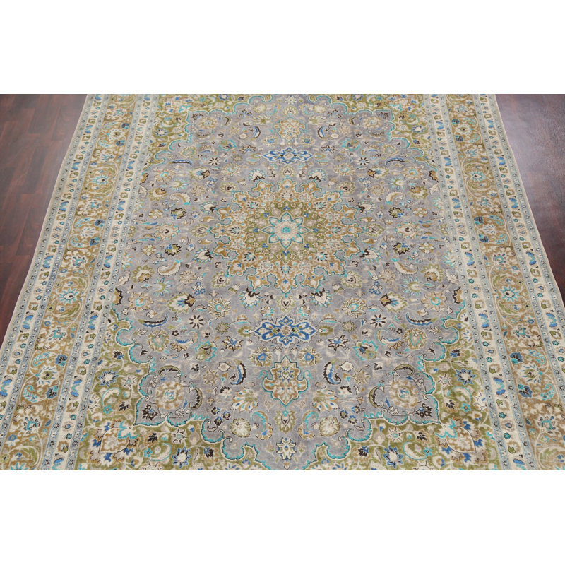 Tapis floral motif persan Kashan 10 x 13