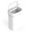 NineStars 1 3 Gallon Automatic Touchless Motion Sensor Trash Can for Kitchen, White, VMS-50-44P