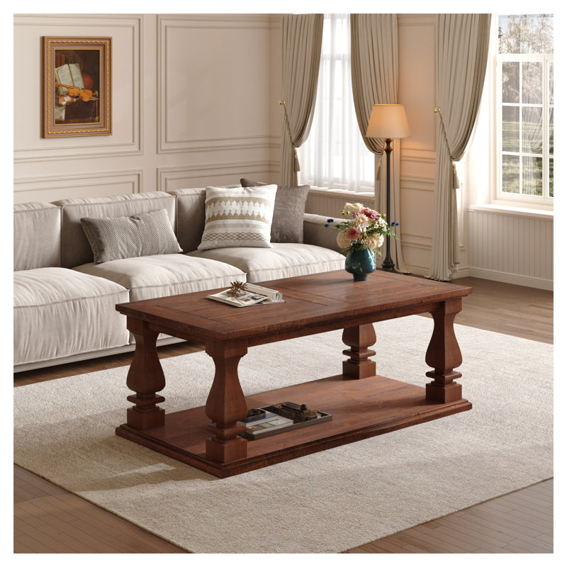 Table basse Rustic Farmhouse, Brun