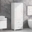 Armoire murale de salle de bain améliorée au-dessus de la toilette avec panneau de fibres à densité moyenne durable, charnières à fermeture douce et compartiments de rangement polyvalents
