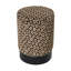 Ardmore Velvet Fabric Pouf on Black Metal Base-1445822860