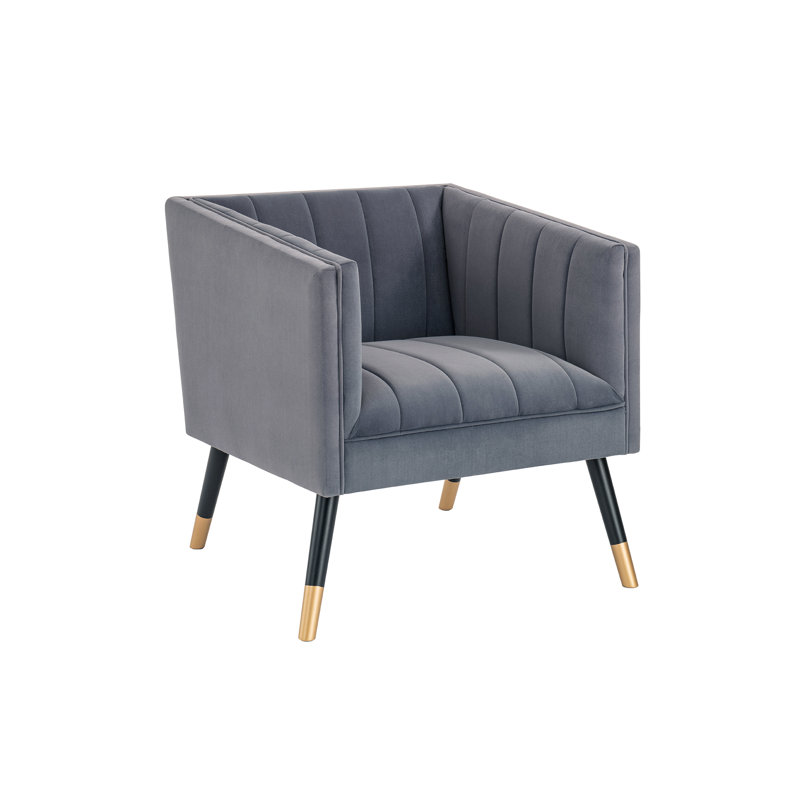 Vernardo Velvet Armchair, Navy