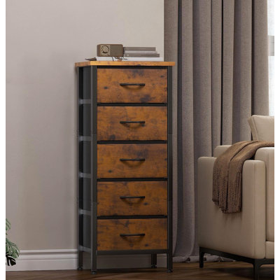 40 cm W Chest of 5 Drawers