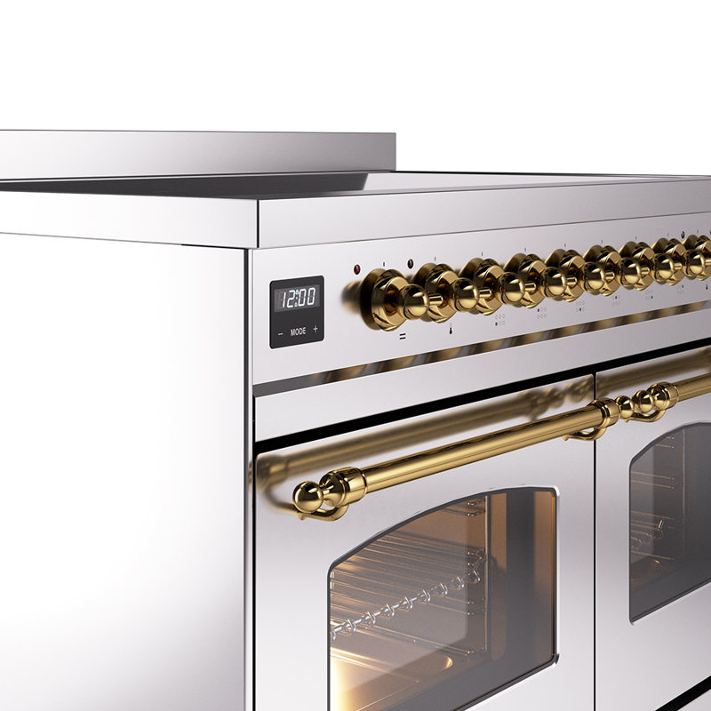 Cuisinière à induction 40 pouces avec 6 éléments à induction ILVE Nostalgie II Series (porte en verre)