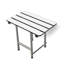 Banc de salle de bain mural 28 po x 15 po ADA Bariatric avec pieds et lattes blanches