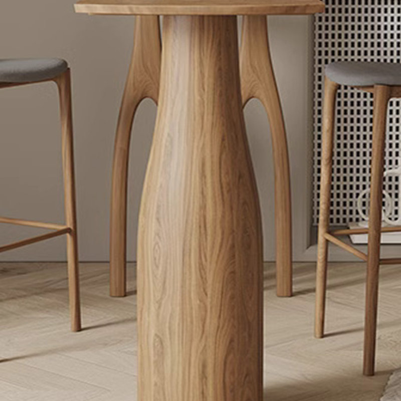 Table de bar en bois massif, H 41,3 po x L 78,7 po x l 19,6 po