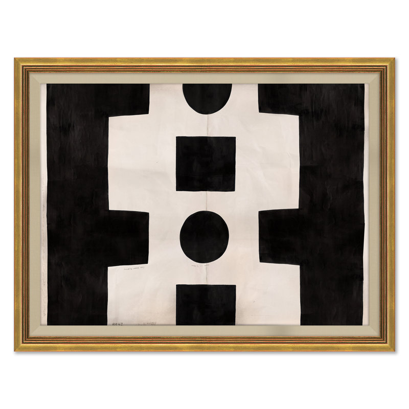 "Abstrait noir et blanc (var. 4)"