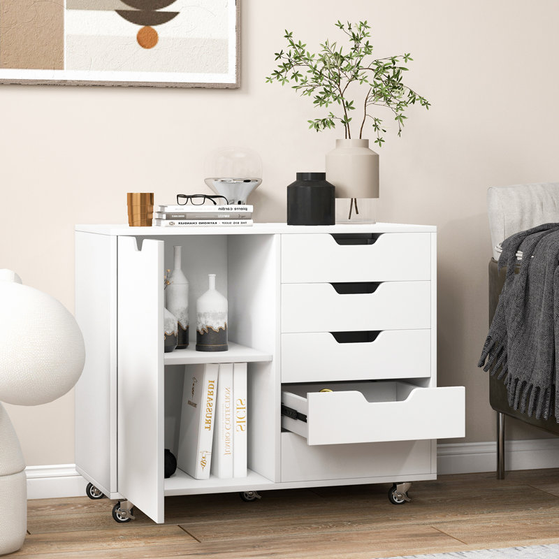 Nakasia 5 -Drawer 1 -Door Accent Cabinet