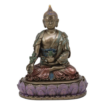 Bouddha akshobhya bhai medicine de cicatrisation et de pureté méditant figurine Bonifácio
