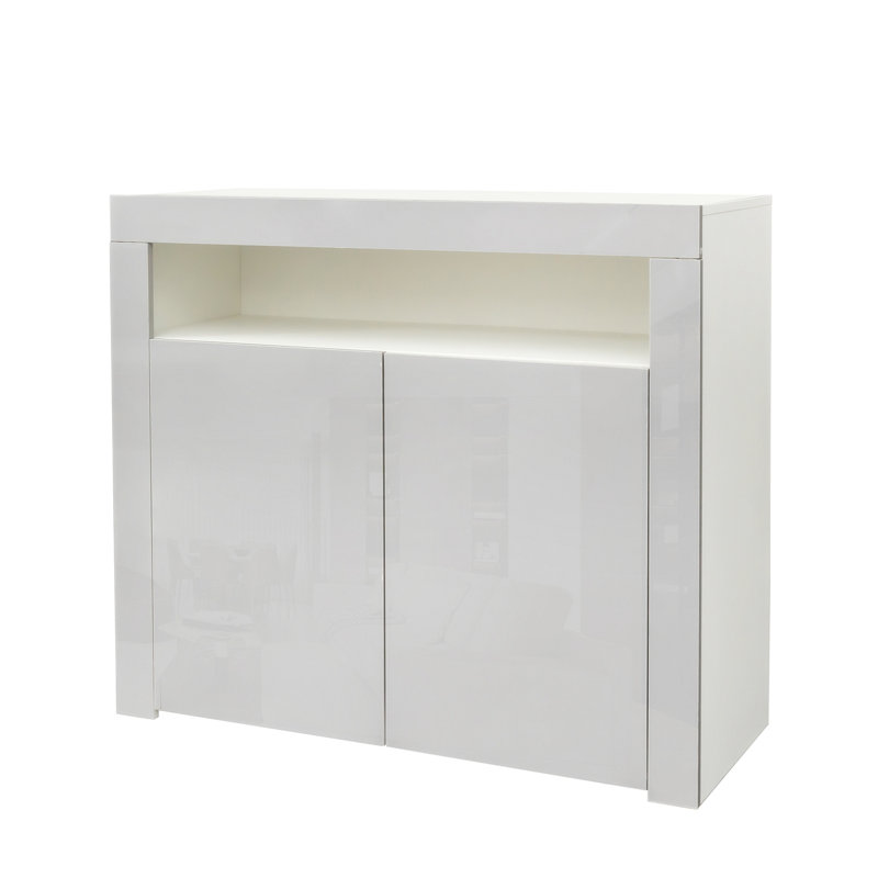 Vitrine de rangement en bois à DEL