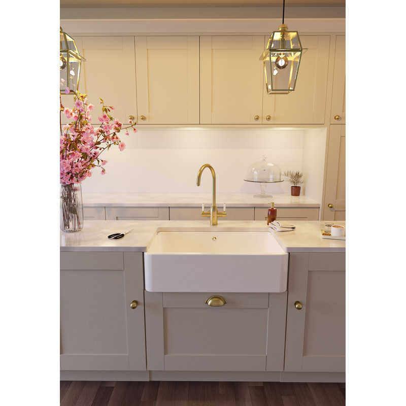 Abode Designs 460mm W Single Bowl Ceramic Kitchen Sink