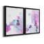 «Fluid Magenta III», ensemble de 2 peintures sur toile encadrées-1073634599-1073634592