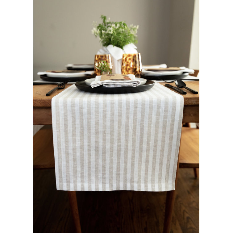 Amalfi Stripe Linen Napkins, Set of 4