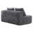 Minimalist modular sofa in premium wrinkle-resistant display fabric with ergonomic design-81737654