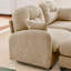 Canapé ergonomique en forme de L, 2, chenille douce, coussin, pour espaces de lecture modulaire chameau, mousse haute,, espaces de vie compacts-1897965096