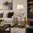 Stone Top End Table - Toffee