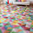 Well Woven Modern Checkerboard Tile Multi Color Washable Area Rug-97205364