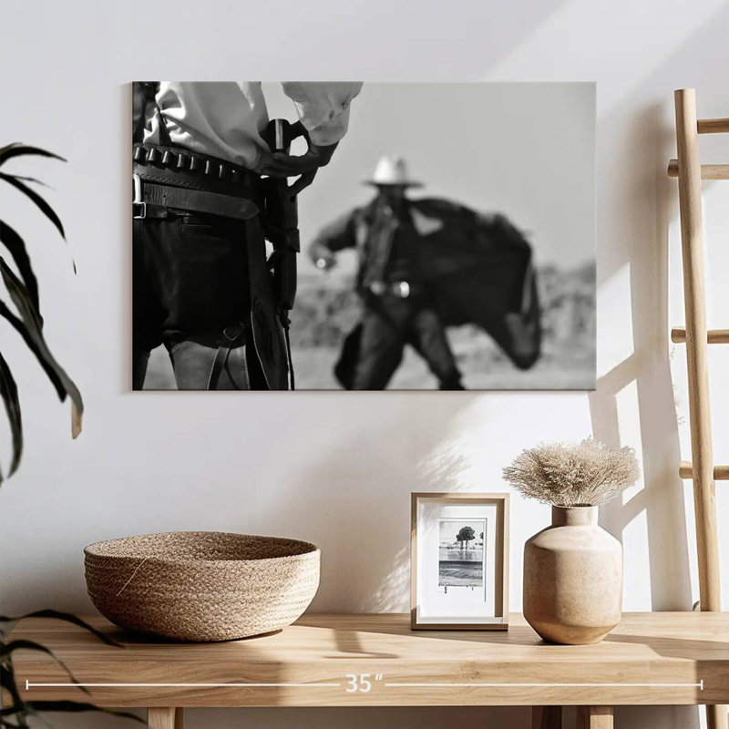 Lelar Cowboy Duel, 32" H x 48" W