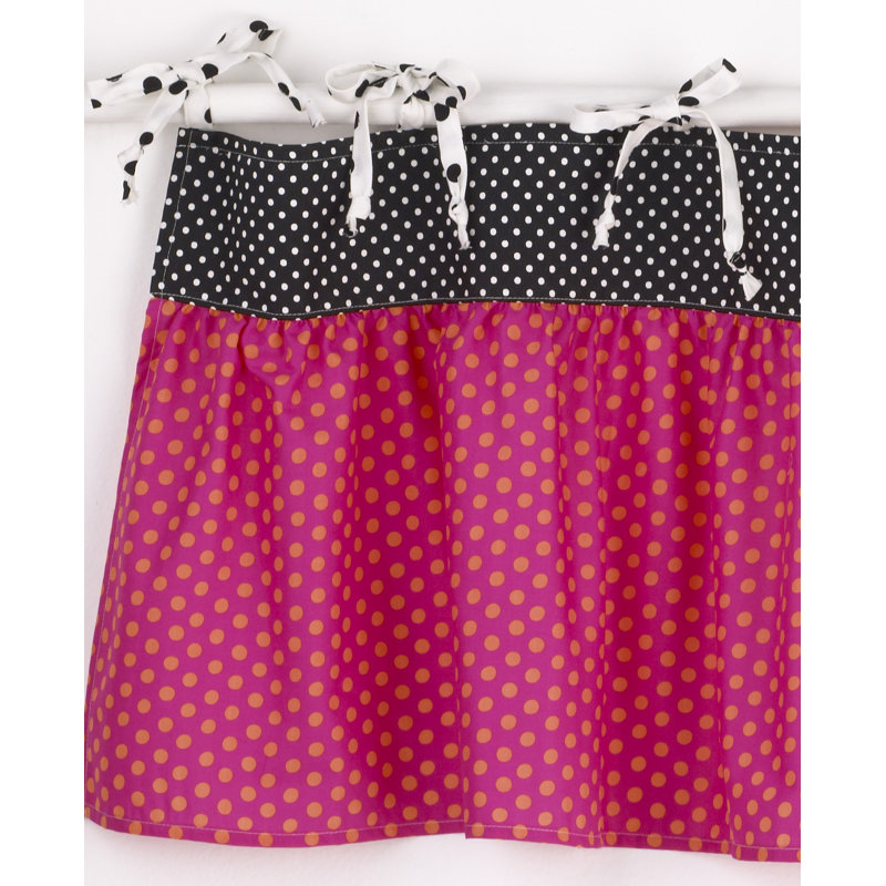 Chewelah Cotton Polka Dots Tailored Window Valance