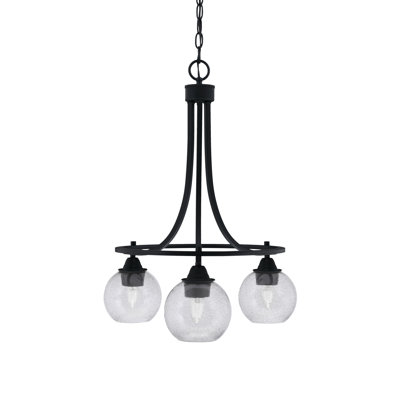 Lustre 3 lumières avec verre 5,75 "Ampere Paramount