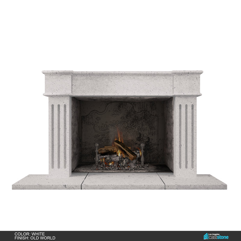 Great Hayk Fireplace Surround, Old World White
