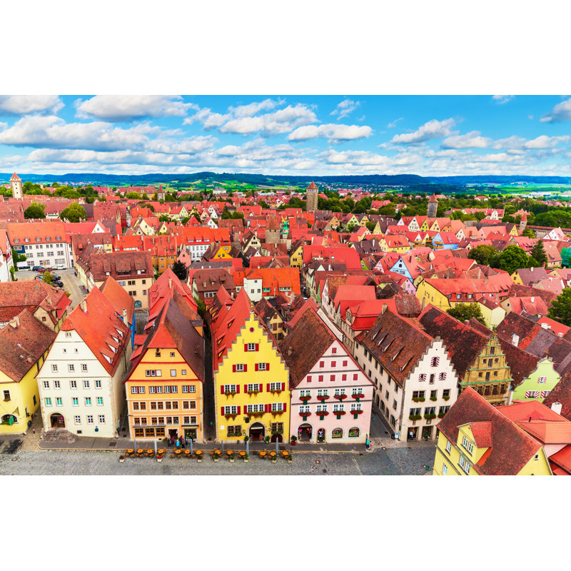 Katie Panorama Of Rothenburg - Wrapped Canvas Print, 30cm H x 46cm W x 3.8cm D