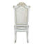Santiago White And Bone Wood Side Chair (Set Of 2) With Nailhead Trim