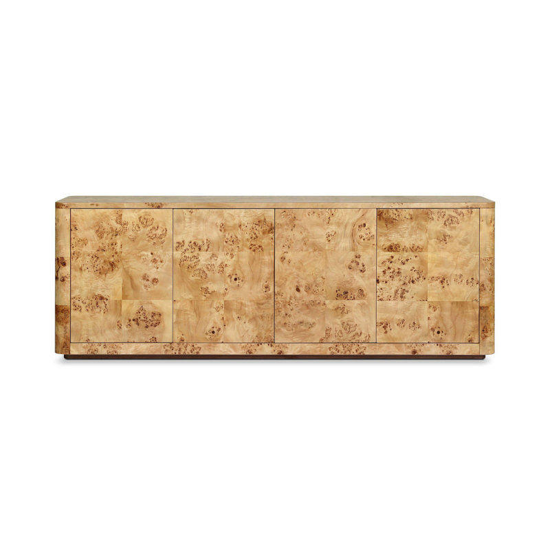 Mullins Media Console-Natural Mappa Burl