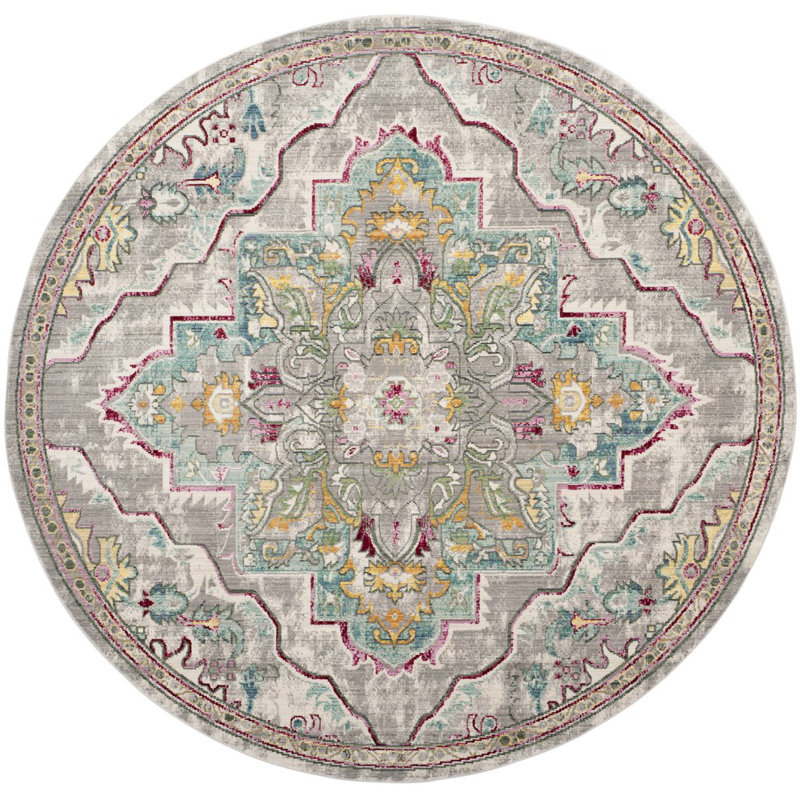 Kashief Performance Oriental Rug, Round 6'7"