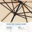 Parasol de marché 6,4 po avec manivelle Khymir-1040764389