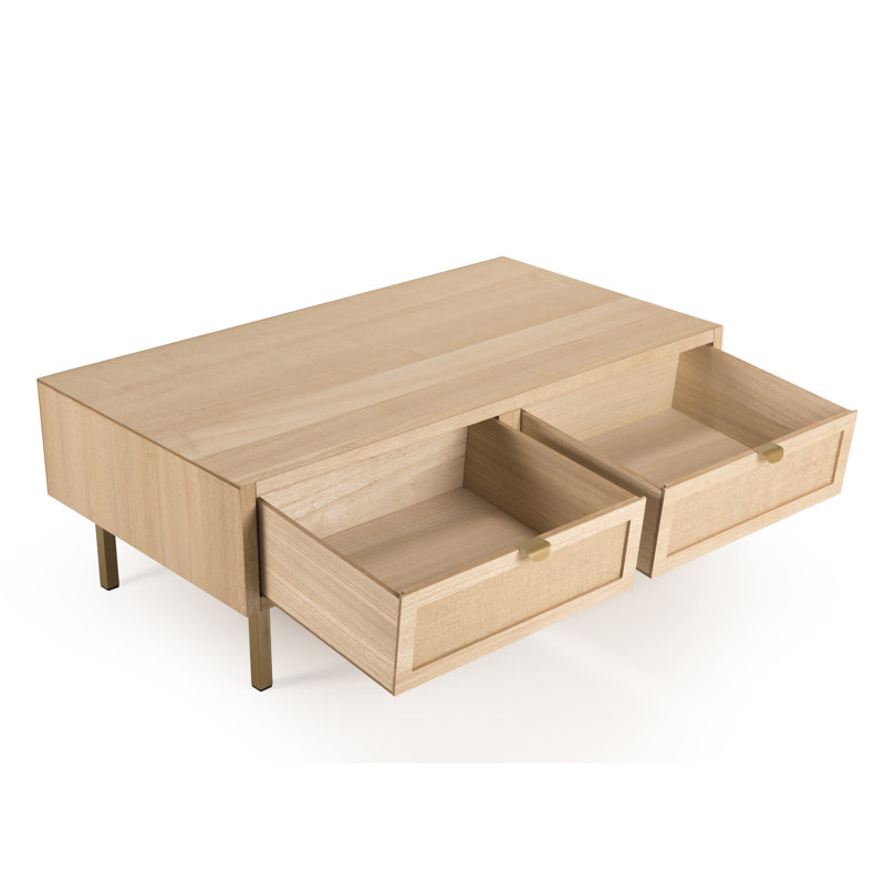Curiel Four Leg Coffee Table with Storage