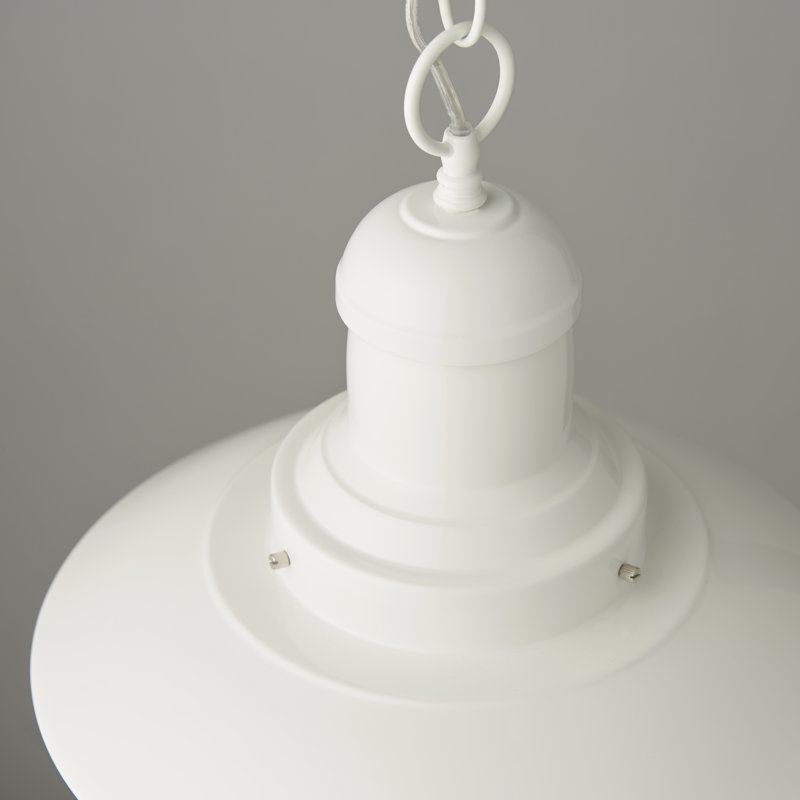 Eres 1 - Light Single Pendant, Gloss Pale Cream