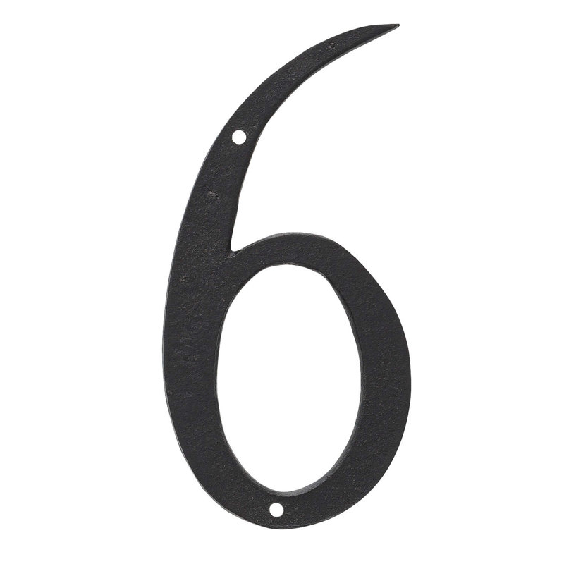 Numéro de maison classic, H 10 po x l 5 po, 6