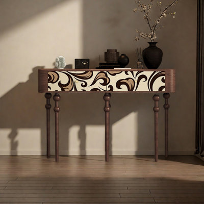 Console artistique en bois de style français