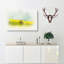 Lone Tree In A Yellow Meadow In Abstract - Wrapped Canvas-55312477