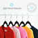 Mcqueary Velvet Non-Slip Standard Hanger for Dress/Shirt/Sweater