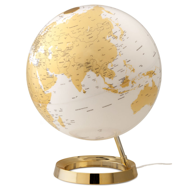 Plastic / Acrylic Tabletop Globe, Yellow