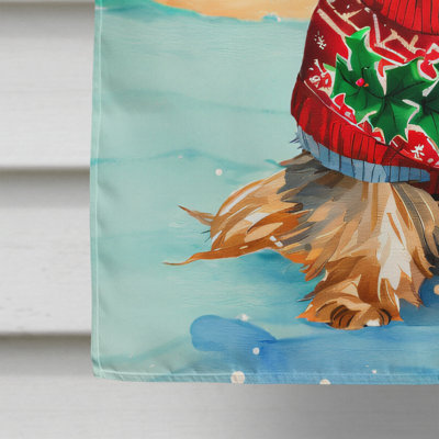 Drapeau de Noël Yorkshire Terrier Yorkie