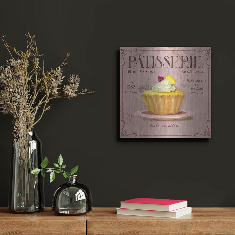  «Patisseries 4» par Fiona Stokes-Gilbert, art mural en métal, H 12 po x l 12 po