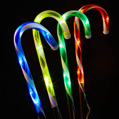22cm Striped Food & Beverage Lighted Pick