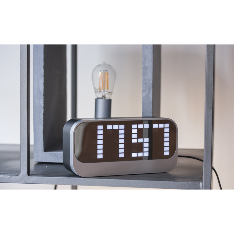 Digital Tabletop Clock with Alarm, Red